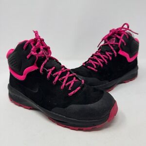 Nike Terrain Boots ACG Black and Pink Shoes Youth Kids Size 5.5Y